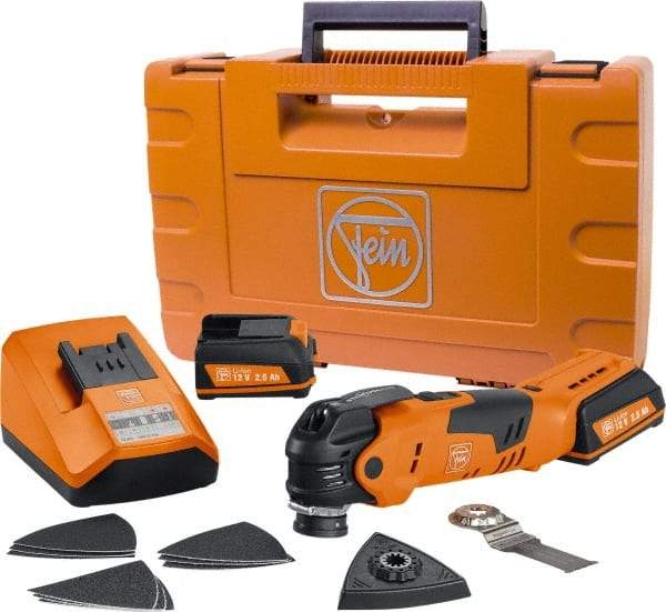 Fein - 12 Volt Cordless Multi-Tool Kit - 11,000 to 18,000 RPM - All Tool & Supply