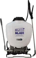 Smith Performance Sprayers - 4 Gal Chemical Safe Garden Backpack Sprayer - Use with Cleaners/Degreasers, Polyethylene Tank, Wide Mouth, Reinforced Hose - All Tool & Supply