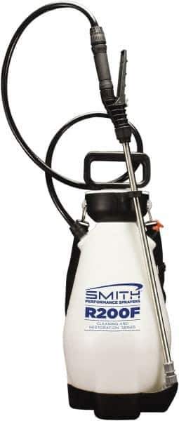 Smith Performance Sprayers - 2 Gal Chemical Safe Garden Hand Sprayer - Use with Cleaners/Degreasers, Polyethylene Tank, Funnel Mouth, Reinforced Hose - All Tool & Supply