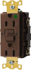 Hubbell Wiring Device-Kellems - 1 Phase, 5-15R NEMA, 125 VAC, 15 Amp, GFCI Receptacle - 2 Pole, Back and Side Wiring, Hospital Grade - All Tool & Supply