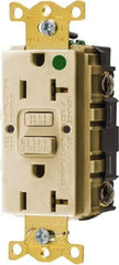 Hubbell Wiring Device-Kellems - 1 Phase, 5-20R NEMA, 125 VAC, 20 Amp, GFCI Receptacle - 2 Pole, Back and Side Wiring, Hospital Grade - All Tool & Supply