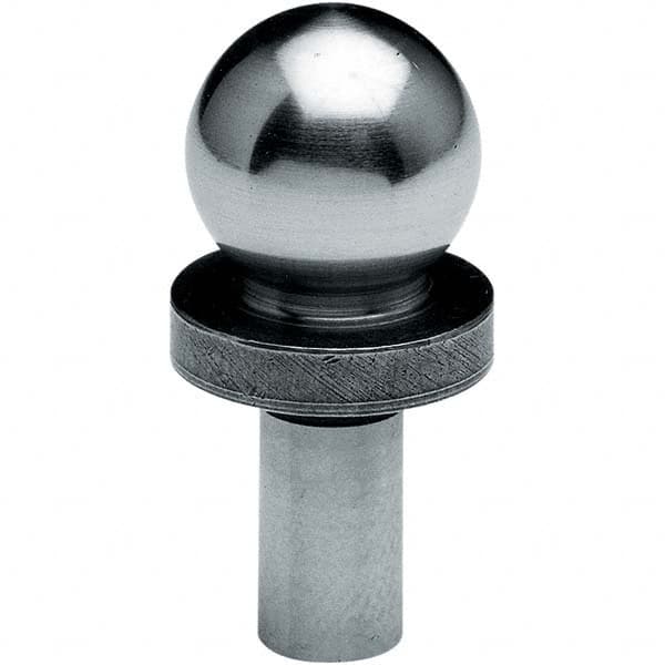 TE-CO - 1" Ball Diam, 1/2" Shank Diam, Alloy Steel Inspection Tooling Ball - All Tool & Supply