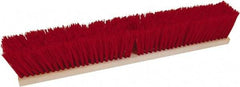 O-Cedar - 24" Rough Surface Polypropylene Push Broom - 3-1/4" Bristle Length, Wood Block, Threaded Handle Connection, Handle Sold Separately - All Tool & Supply