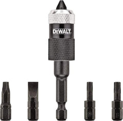 DeWALT - 6 Piece, Screwdriver Bit Set - #2, 1/4" Drive, Slotted, Phillips, Square Point - All Tool & Supply