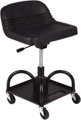 Whiteside - 480 Lb Capacity, 4 Wheel Adjustable Creeper Seat - Steel, 27" High x 15" Wide - All Tool & Supply