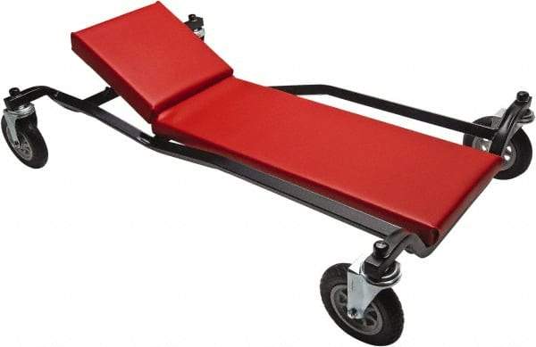 Whiteside - 600 Lb Capacity, 4 Wheel Heavy-Duty Creeper - Steel, 40" Long x 7-7/8" High x 24" Wide - All Tool & Supply