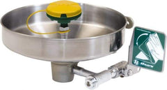 Haws - 14-3/4" Wide x 7" High, Wall Mount, Stainless Steel Bowl, Eye & Face Wash Station - 30 to 90 psi Flow, 3.7 GPM Flow Rate - All Tool & Supply