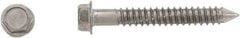 Powers Fasteners - 1/4" Diam, 1-3/4" Length Under Head, Hex Drive, Concrete Screw & Masonry Fastener - Stainless Steel, Passivated Finish, Includes 3/8" Hex Bit - All Tool & Supply