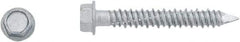 Powers Fasteners - 1/4" Diam, 3-1/4" Length Under Head, Hex Drive, Concrete Screw & Masonry Fastener - Stainless Steel, Perma-Seal Finish, Includes 3/8" Hex Bit - All Tool & Supply