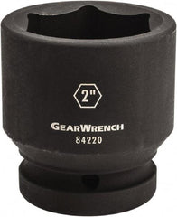 GearWrench - 1" Drive 2-9/16" Standard Impact Socket - 6 Points, 3-20/43" OAL - All Tool & Supply