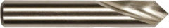 90° 2-1/2″ OAL 1-Flute High Speed Steel Spotting Drill Bright/Uncoated, 1-1/4″ Flute Length, 1″ Shank Diam, RH Cut