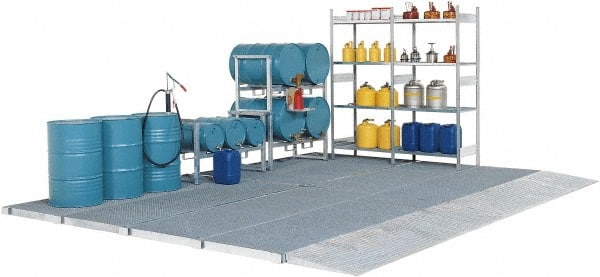 Enpac - Spill Pallets, Platforms, Sumps & Basins Type: Spill Deck or Pallet Number of Drums: 4 - All Tool & Supply