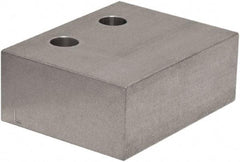 Raptor Workholding - 1 Piece Vise Jaw Plate - Aluminum, 3" Long, 1-1/2" High - All Tool & Supply