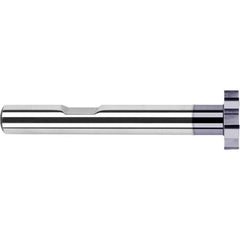 Harvey Tool - 1" Cut Diam, 1/32" Cut Width, 3/8" Shank, Straight-Tooth Woodruff Keyseat Cutter - Exact Industrial Supply