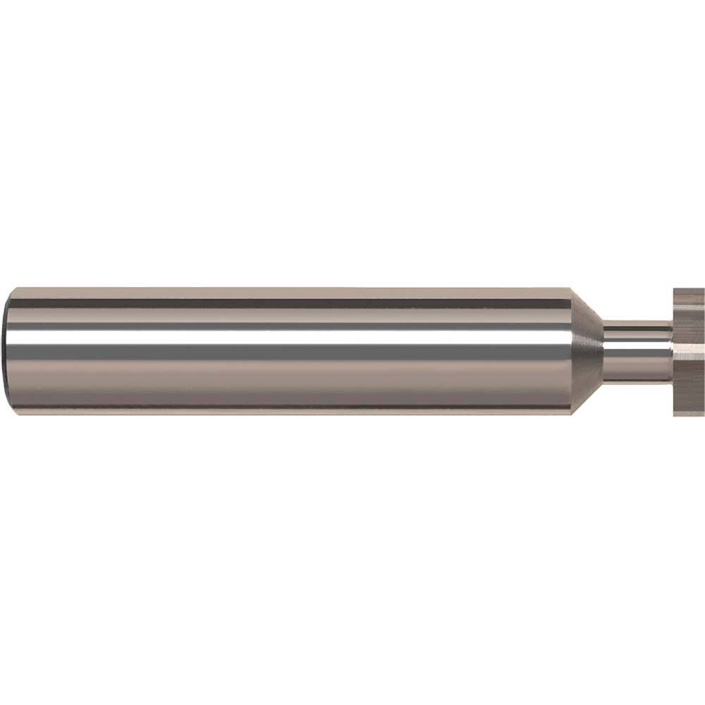 Harvey Tool - ANSI 404 (Old Std # 3) 1/2" Cut Diam, 1/8" Cut Width, 1/2" Shank, Straight-Tooth Woodruff Keyseat Cutter - Exact Industrial Supply