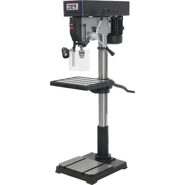 Jet - 22" Swing, Step Pulley Drill Press - 12 Speed, 1-1/2 hp, Single Phase - All Tool & Supply