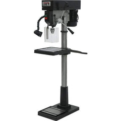 Jet - 17" Swing, Step Pulley Drill Press - 12 Speed, 1 hp, Single Phase - All Tool & Supply