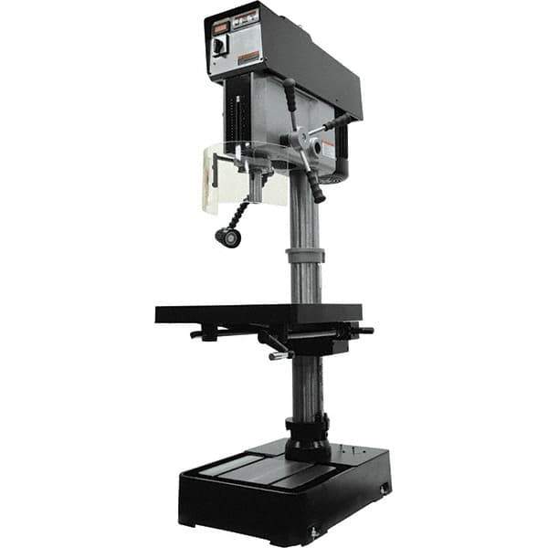 Jet - 10-7/16" Swing, Variable Speed Pulley Drill Press - Variable Speed, 2 hp, Three Phase - All Tool & Supply