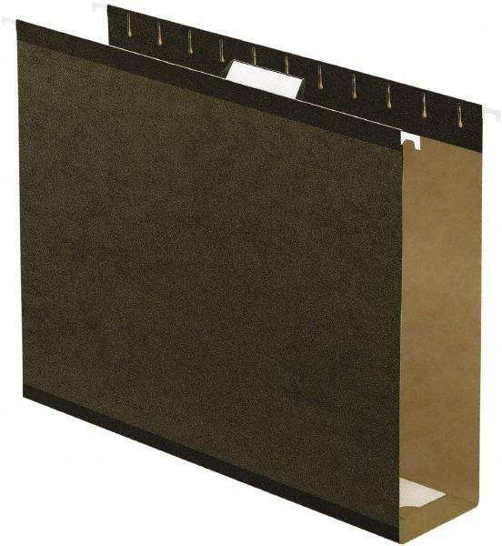 Pendaflex - 8-1/2 x 11", Letter Size, Standard Green, Hanging File Folder - 11 Point Stock, 1/5 Tab Cut Location - All Tool & Supply