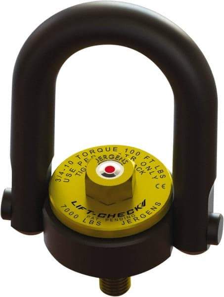 Jergens - 4,000 Lb Load Capacity Hoist Ring - 5/8-11 Thread, Alloy Steel - All Tool & Supply