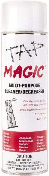 Tap Magic - 20 oz Aerosol Cleaner/Degreaser - Liquid, Pleasant - All Tool & Supply