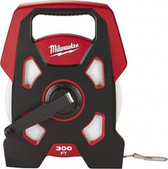 Milwaukee Tool - 300' x 3/8" Tape Measure - 1/16" Graduation - All Tool & Supply