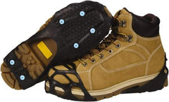 Duenorth - Size 7.5-10, (Women's Size 8.5-11) Strap-On Cleat - Tungsten Carbide Spike Traction, Blue - All Tool & Supply