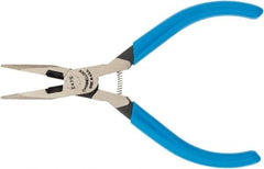 Channellock - 4.86" OAL, 1" Jaw Length, Long Nose Side Cutting Pliers - Standard Head, Cushion Grip Handles - All Tool & Supply