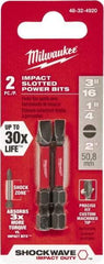 Milwaukee Tool - Impact Ready Accessory Set - 1/4" Hex Drive, Slotted Point - All Tool & Supply