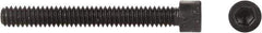 Made in USA - 1/4-28 UNF Hex Socket Drive, Socket Cap Screw - Alloy Steel, Black Oxide Finish, Fully Threaded, 1-1/2" Length Under Head - All Tool & Supply