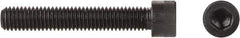 Made in USA - 5/16-18 Thread Hex Socket Drive, Socket Cap Screw - Grade ASTM A574 Alloy Steel, Black Oxide Finish, Fully Threaded, 3-1/4" Length Under Head - All Tool & Supply