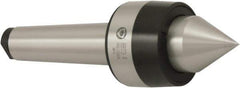 Bison - MT2 Morse Taper Shank, 44mm Head Diam, Live Center - 8,000 Max RPM, 24mm Point Diam, 1.04" Point Len, 220 Lb Max Workpc, Standard Point - All Tool & Supply