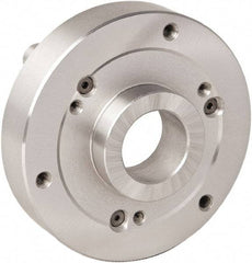 Bison - Adapter Back Plate for 8" Diam Bison Set-Tru Lathe Chucks - D1-8 Mount, 55mm Through Hole Diam - All Tool & Supply