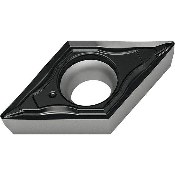 Walter - DCMT FM4 Grade WSM10S Turning Insert - TiAlN+Al2O3+(Al) Finish, 55° Rhombic, 9.53mm Inscr Circle, 3.97mm Thick, 0.4mm Corner Radius - All Tool & Supply