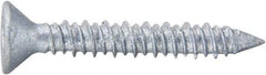 Powers Fasteners - 3/16" Diam, 2-3/4" OAL, Phillips Drive, Concrete Screw & Masonry Fastener - Stainless Steel, Perma-Seal Finish, Includes #3 Phillips Bit - All Tool & Supply