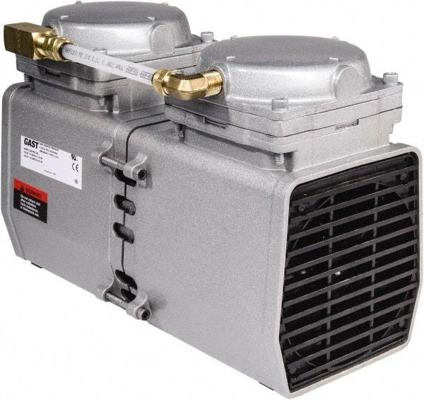 Gast - Diaphragm-Type Vacuum Pumps Horsepower: 1/2 Cubic Feet per Minute: 3.30 - All Tool & Supply