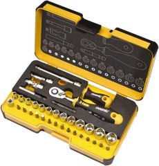 Felo - 36 Piece 1/4" Drive Ratchet Socket Set - Comes in Strongbox Case - All Tool & Supply