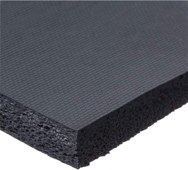 Value Collection - 1/2" Thick x 1" Wide x 10' Long Blue Closed Cell Silicone Foam Rubber Roll - Stock Length, Plain Back, -100°F to 500°F - All Tool & Supply