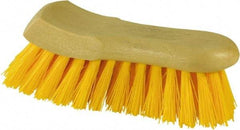 O-Cedar - 1-3/8" Bristle Length, Polypropylene Utility Scrub Brush - 6" Long x 3" Wide Head, 6" OAL, Beige, Plastic Block - All Tool & Supply