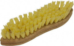 O-Cedar - 1" Bristle Length, Tampico Scrub Brush - 11" Long x 3" Wide Head, 11" OAL, Beige, Wood Block - All Tool & Supply