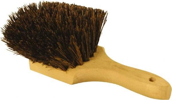 O-Cedar - 2" Bristle Length, Palmyra Utility Scrub Brush - 9" Long x 3" Wide Head, 9" OAL, Black, Wood Block - All Tool & Supply