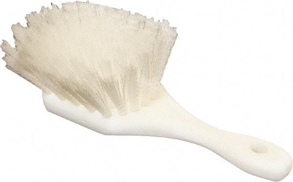 O-Cedar - 2" Bristle Length, Nylon Utility Scrub Brush - 9" Long x 3" Wide Head, 9" OAL, White, Foam Block - All Tool & Supply