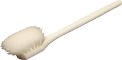 O-Cedar - 2" Bristle Length, Nylon Utility Scrub Brush - 20" Long x 3" Wide Head, 20" OAL, White, Foam Block - All Tool & Supply