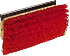 O-Cedar - 2" Bristle Length, Polypropylene Scrub Brush - 10" Long x 5" Wide Head, 10" OAL, Red, Plastic Block - All Tool & Supply