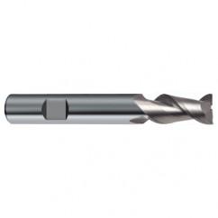 14mm Dia. - 83mm OAL - 45° Helix Bright Carbide End Mill - 2 FL - All Tool & Supply