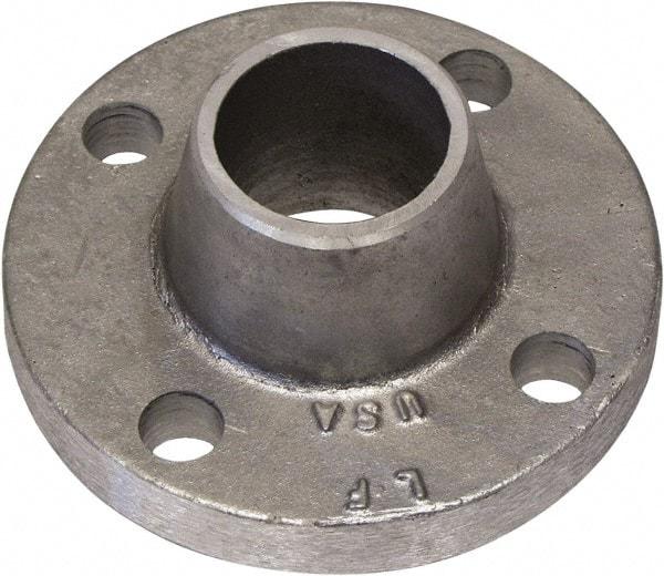 Latrobe Foundry - 1" Pipe, 4-1/4" OD, Weld Neck Aluminum Flange - 4 Holes, 1/2" Across Bolt Hole Centers, 150 psi, 2-3/16" Hub Length - All Tool & Supply