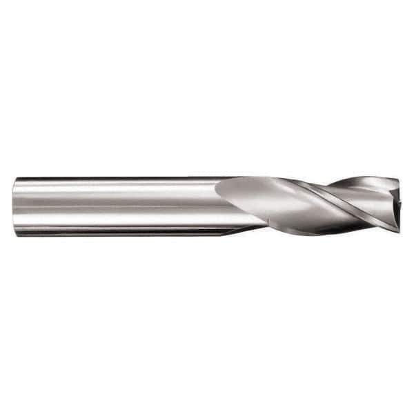 SGS - 1/2", 5/8" LOC, 1/2" Shank Diam, 4" OAL, 6 Flute, Solid Carbide Square End Mill - Single End, Ti-NAMITE-X Finish, Spiral Flute, 41° Helix, Centercutting, Right Hand Cut, Right Hand Flute, Series 51L - All Tool & Supply