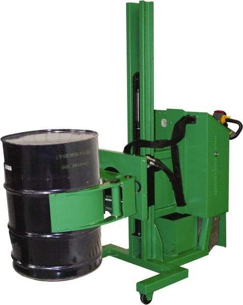 Valley Craft - 1,000 Lb Load Capacity, 30 & 55 Gal Drum Stacker/Rotator - 32" Wide x 78" High, 4 Steel Wheels - All Tool & Supply