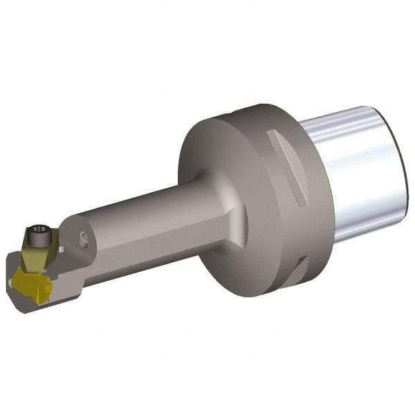 Kennametal - Insert Style NG 2R, 100mm Head Length, Left Hand Cut, Internal Modular Threading Cutting Unit Head - System Size PSC63, 13mm Center to Cutting Edge, Series Top Notch - All Tool & Supply