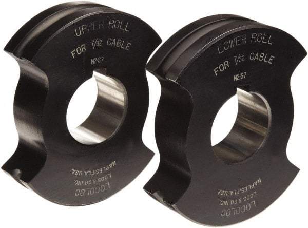 Loos & Co. - 3/32" Straight Shank Terminal Roll Crimping Die - Metal/Black - All Tool & Supply